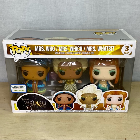 Funko Pop Disney A Wrinkle In Time 3 Pack Mrs Who Mrs Which and Mrs Whatsit - Picture 1 of 9